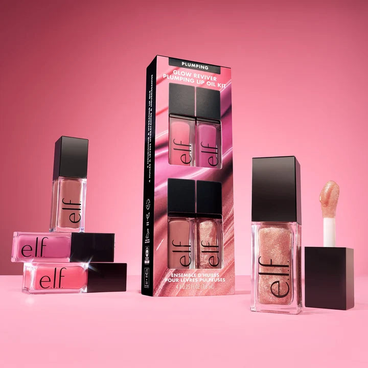 e.l.f. Glow Reviver Quad Goals Lip Oil Kit