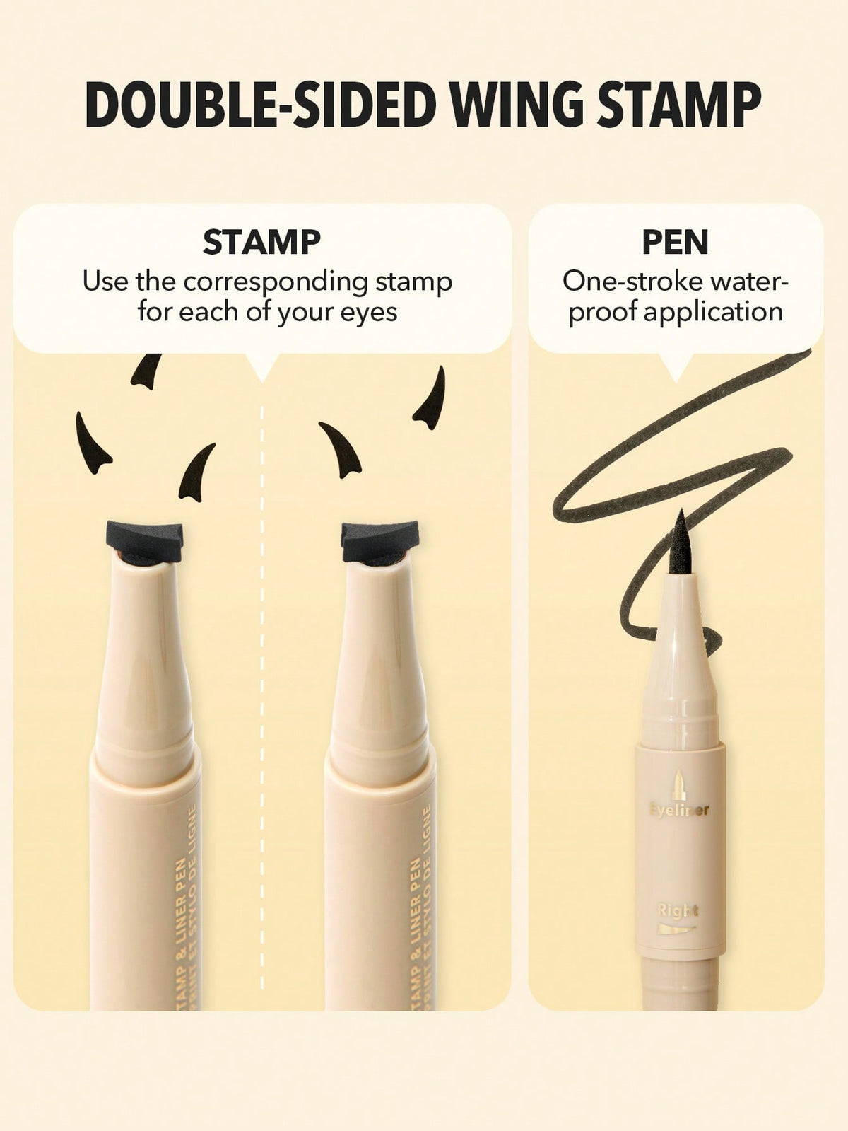 SHEGLAM Get Foxy Eye Stamp & Liner Pen – Black
