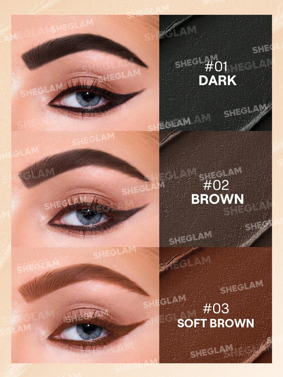 SHEGLAM Streamline Brow & Eyeliner Gel
