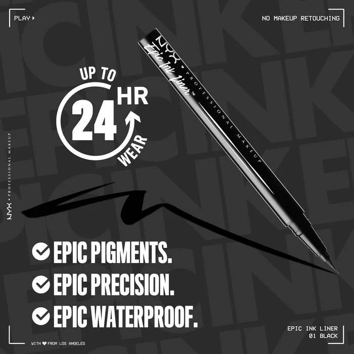 NYX Epic Ink Liner Benefits and Results - Sheesha