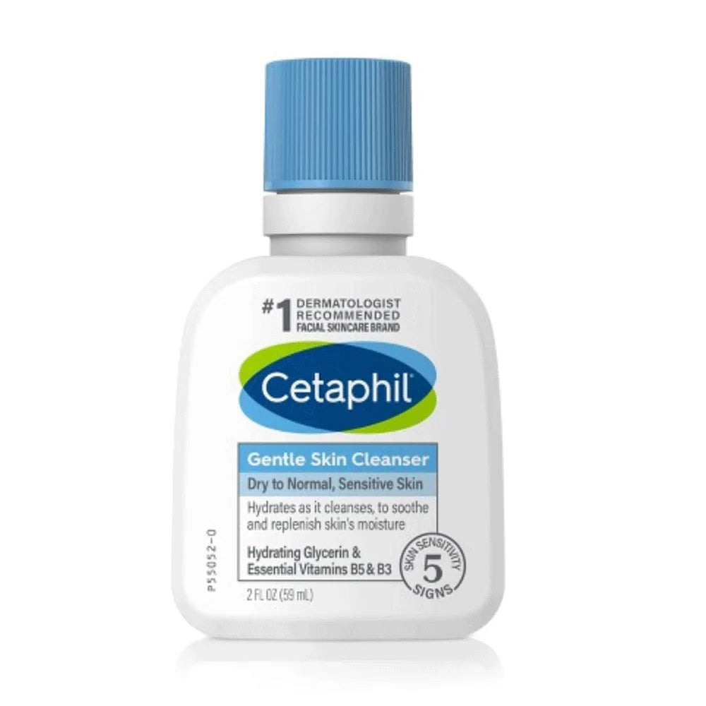 Cetaphil Gentle Skin Cleanser 59ml – Gentle Face Cleanser for Dry & Sensitive Skin