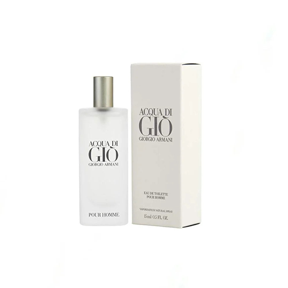 Giorgio Armani Acqua di Giò Eau de Toilette 15ml – Fresh Aquatic Citrus Men’s Perfume Travel Size