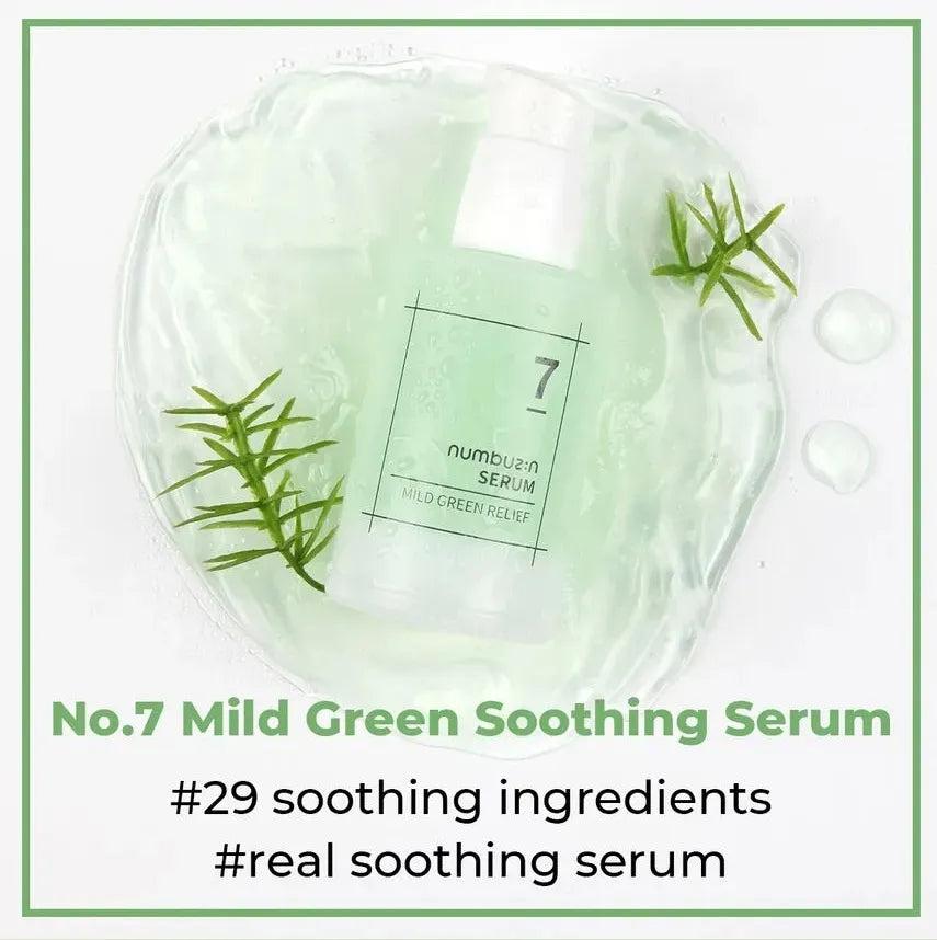 Numbuzin No.7 Mild Green Soothing Serum 50ml - sheesha