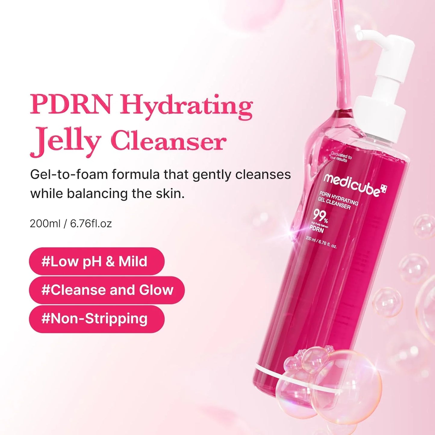 Medicube – PDRN Hydrating Gel Cleanser 200ml