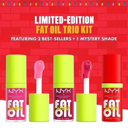 NYX Professional Makeup Home Alone Fat Oil Lip Drip Trio