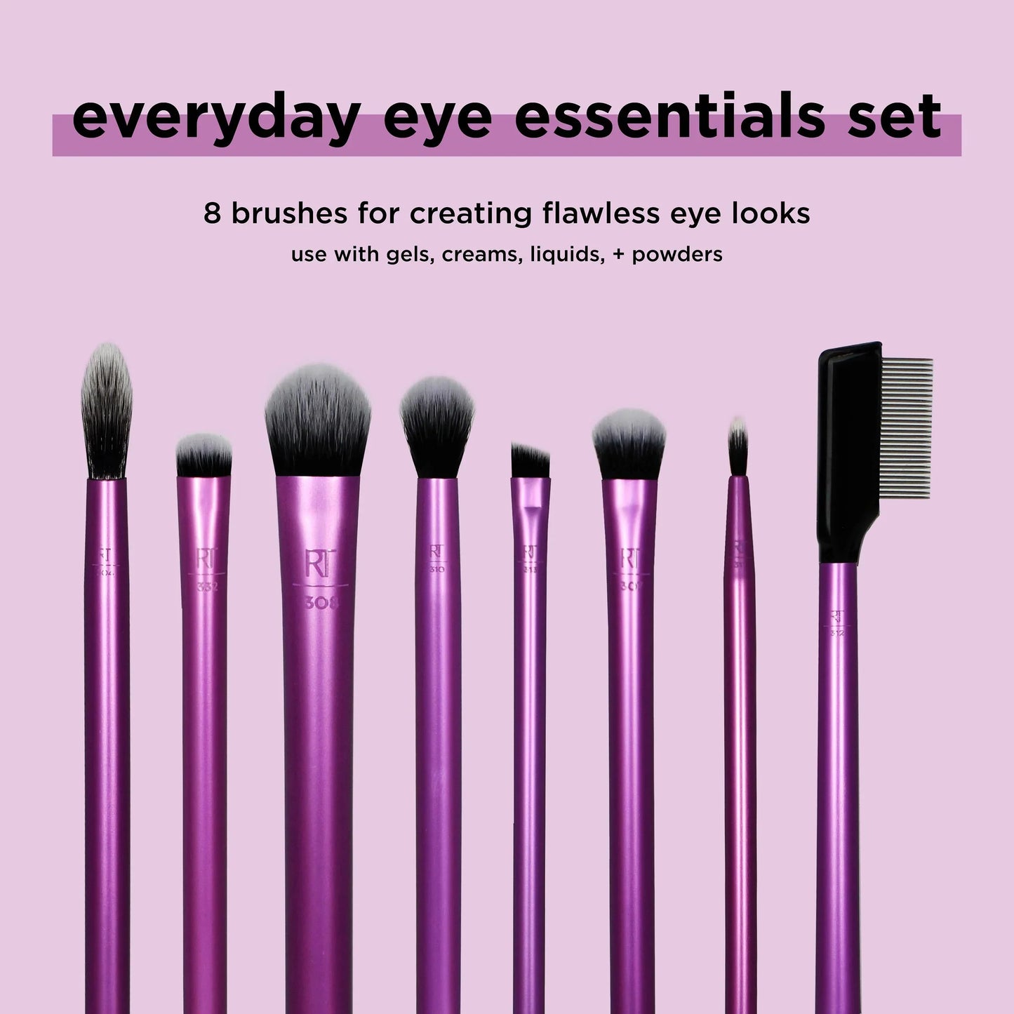 Real Techniques Everyday Eye Essentials Makeup Brush Set - sheesha