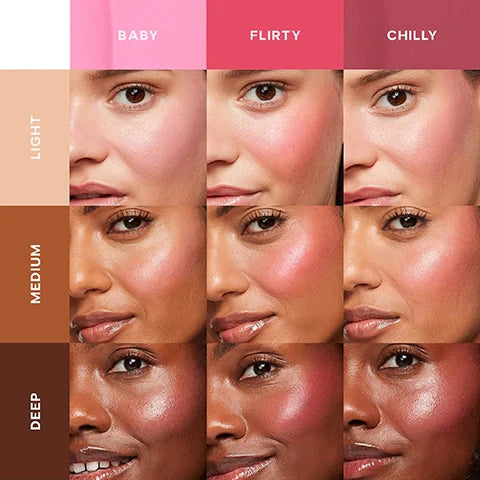 Saie Mini Dew Blush Trio Liquid Blush Kit - sheesha