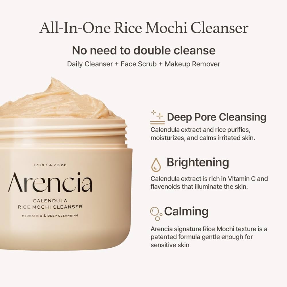 Arencia Fresh Calendula Mochi Cleanser 120g - sheesha