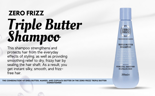 Zero Frizz The Science Of Smooth Triple Butter hair shampoo 355Ml - sheesha