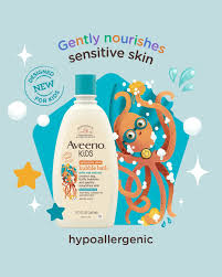 Aveeno Kids' Bubble Bath for Sensitive Skin 568ml - sheesha