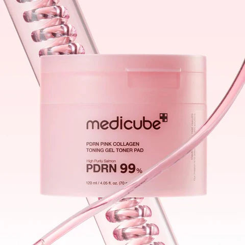 Medicube PDRN 99% Pink Collagen Tonong Gel Toner Pad - sheesha