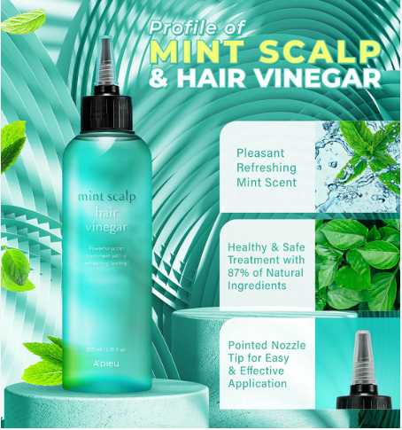 A'pieu Mint Scalp Hair Vinegar 200Ml - sheesha