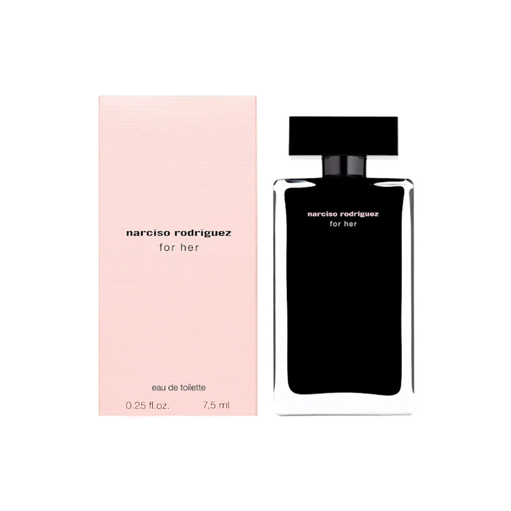 Narciso Rodriguez For Her Eau de Toilette 7.5ml – Luxury Musk Floral Perfume for Women Travel Size