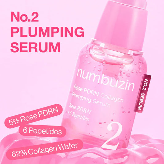 Numbuzin No.2 Rose PDRN Collagen Plumping Serum 30ml - sheesha