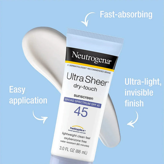 Neutrogena Ultra Sheer Dry Touch Sunscreen Broad Spectrum SPF 45 - sheesha