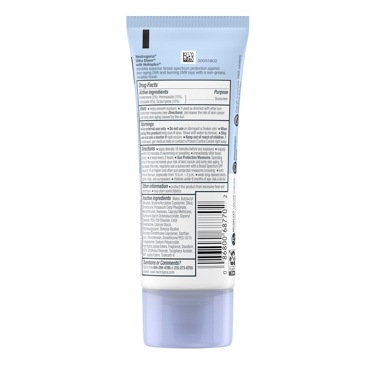 Neutrogena Ultra Sheer Dry Touch Sunscreen SPF 70 (88ml) - sheesha