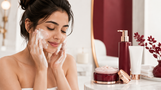 cleanser and scrub