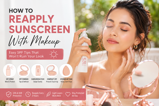 how to reapply sunscreen
