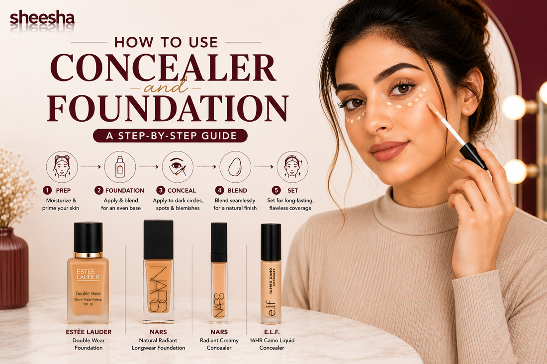 How to Use Concealer and Foundation