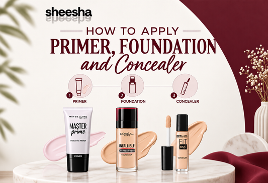 How to Apply Primer, Foundation and Concealer