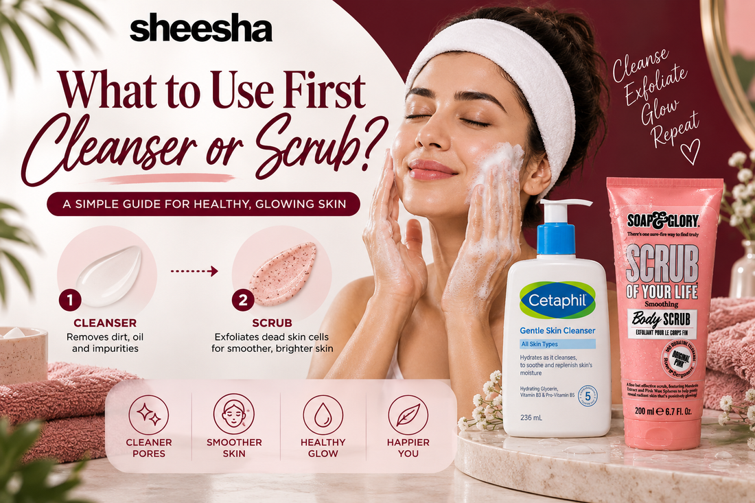 What to Use First Cleanser or Scrub?