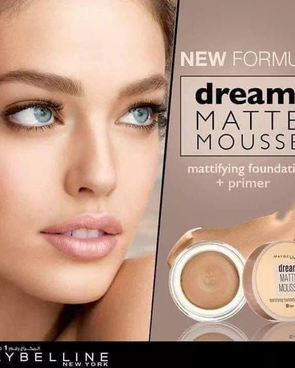 Maybelline Dream Matte Mousse Mattifying Foundation and Primer - sheesha
