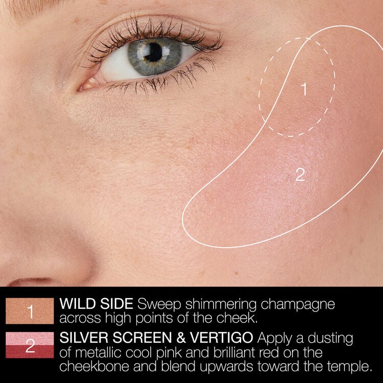 NARS All That Glitters Light Reflecting Blush Palette - sheesha