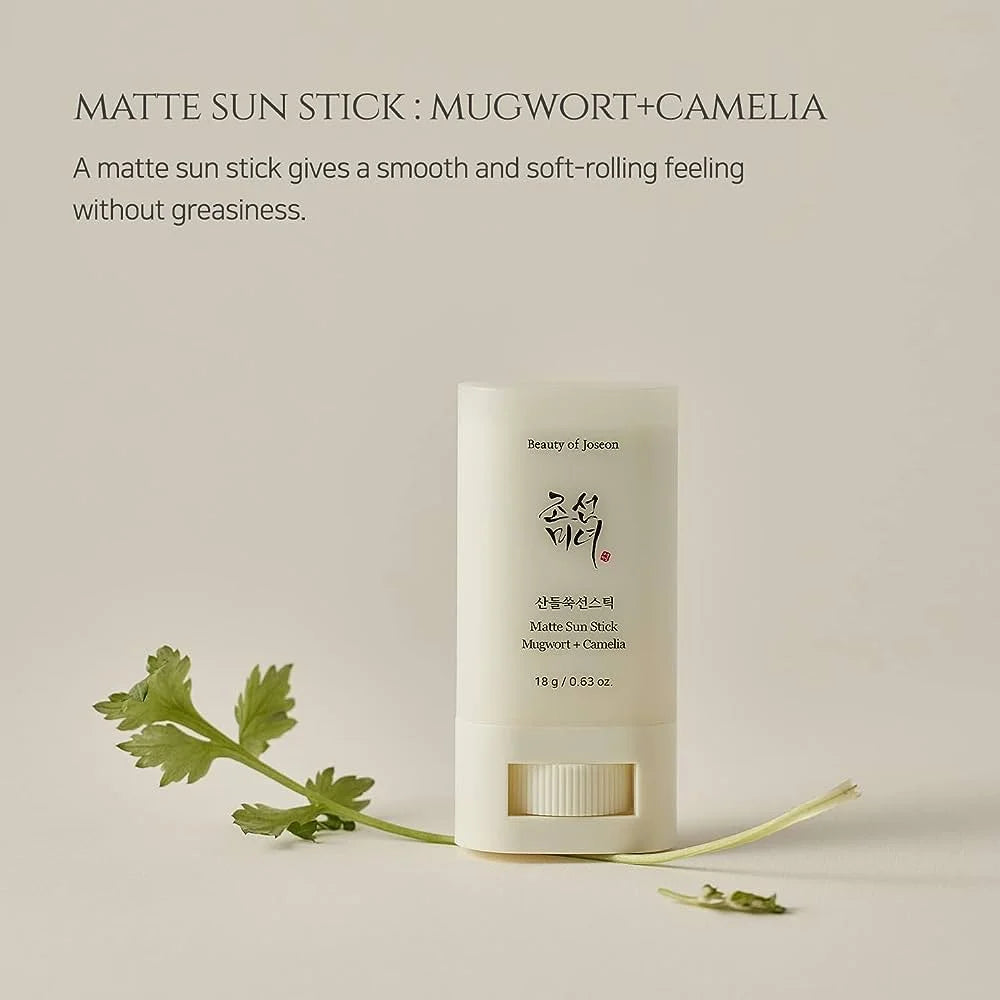 Beauty of Joseon Matte Sun Stick: Mugwort + Camellia SPF50+ PA++++ (18g) - sheesha