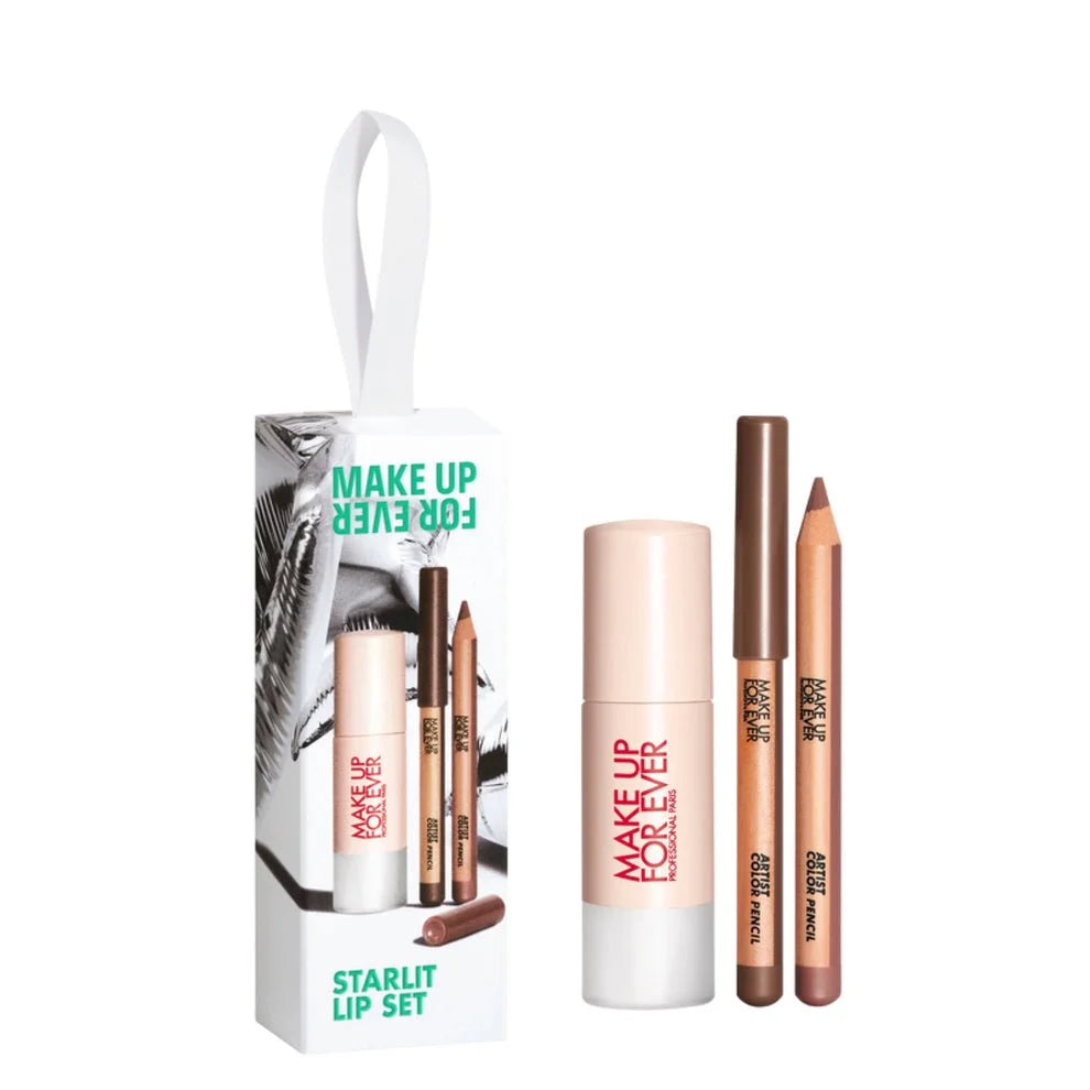 MAKE UP FOR EVER Starlit Lip Set – High-Shine Glam Lip Collection for Bold, Radiant Looks