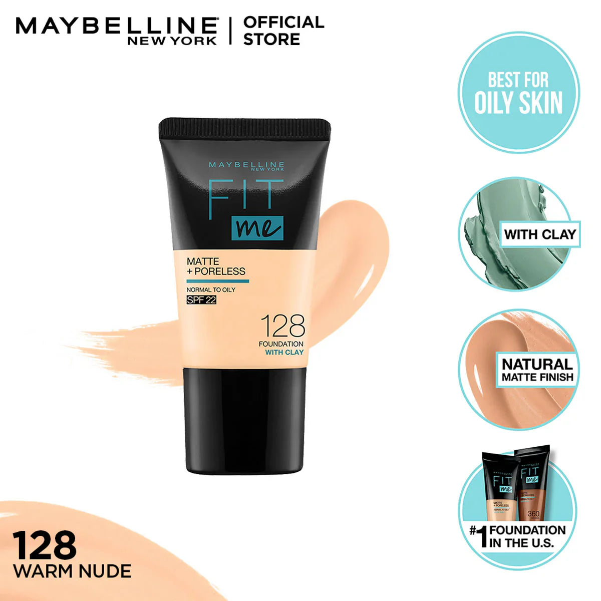 Maybelline FIT ME Matte + Poreless Foundation 30ml - sheesha