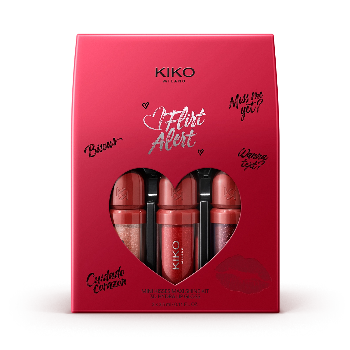 kiko flirt alert lip gloss set
