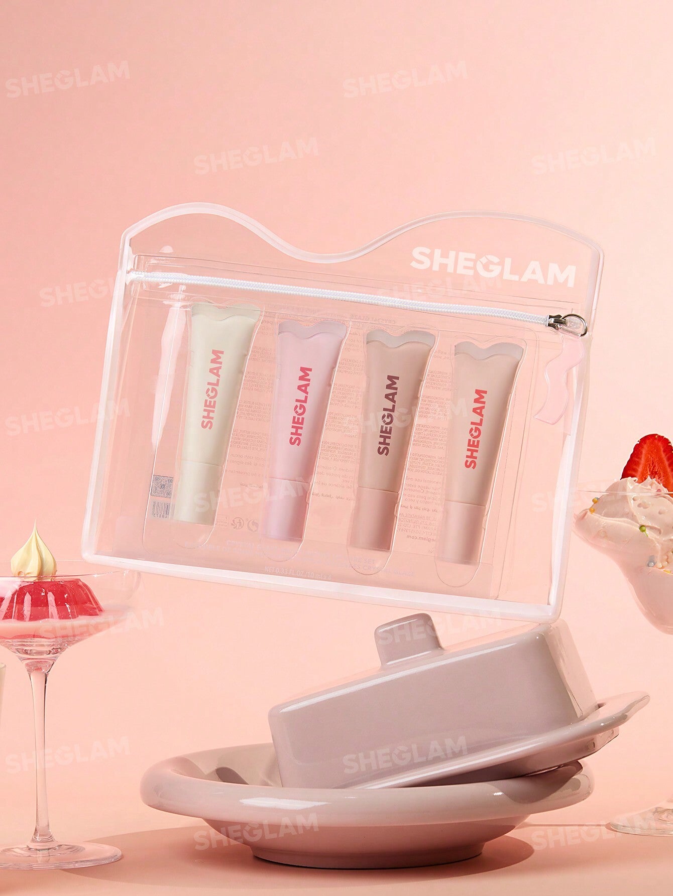 Sheglam Crystal Glaze Moisturizing Lip Care Cream Kit - sheesha