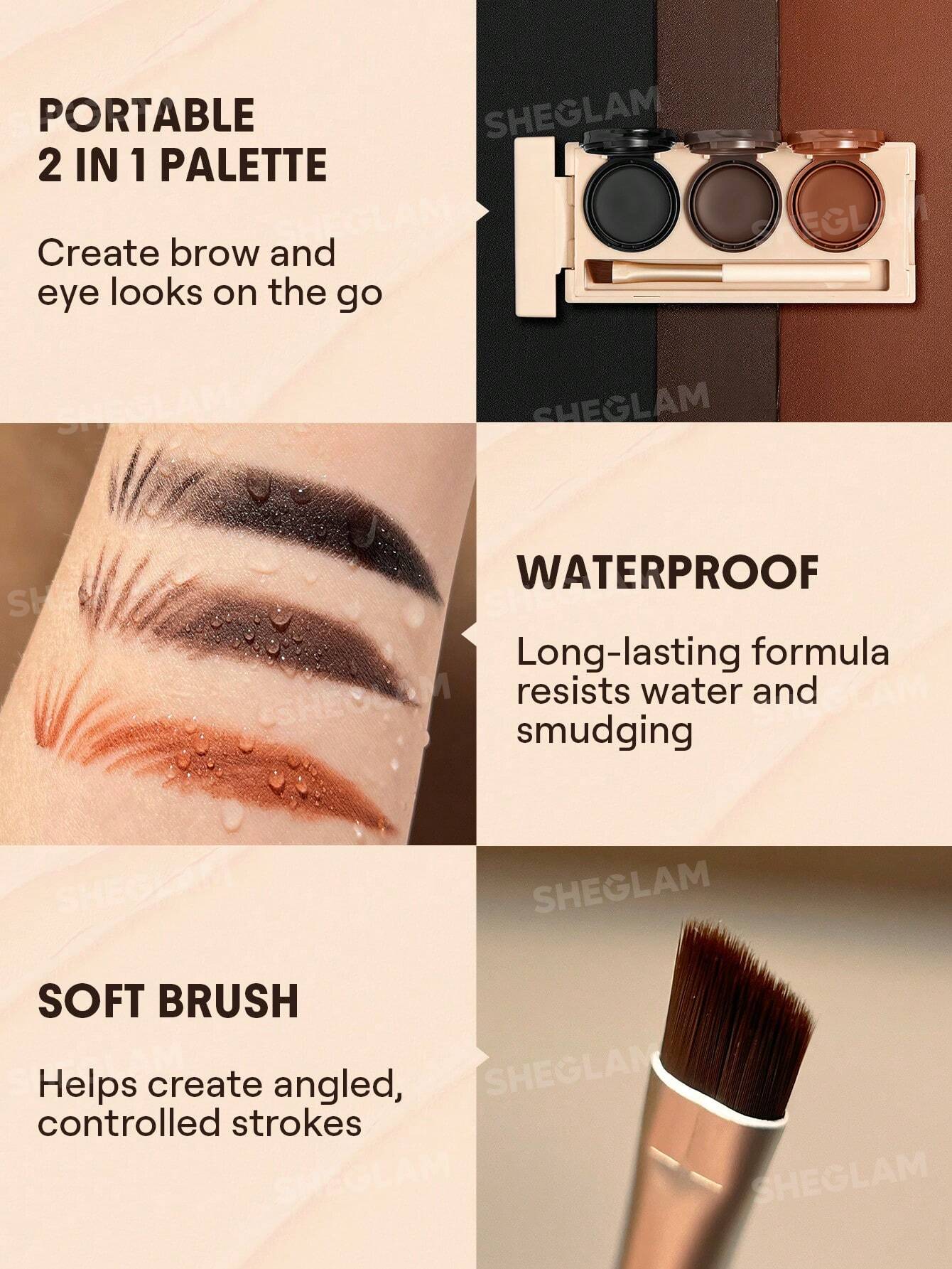 Sheglam streamline brow & eyeliner gel - sheesha