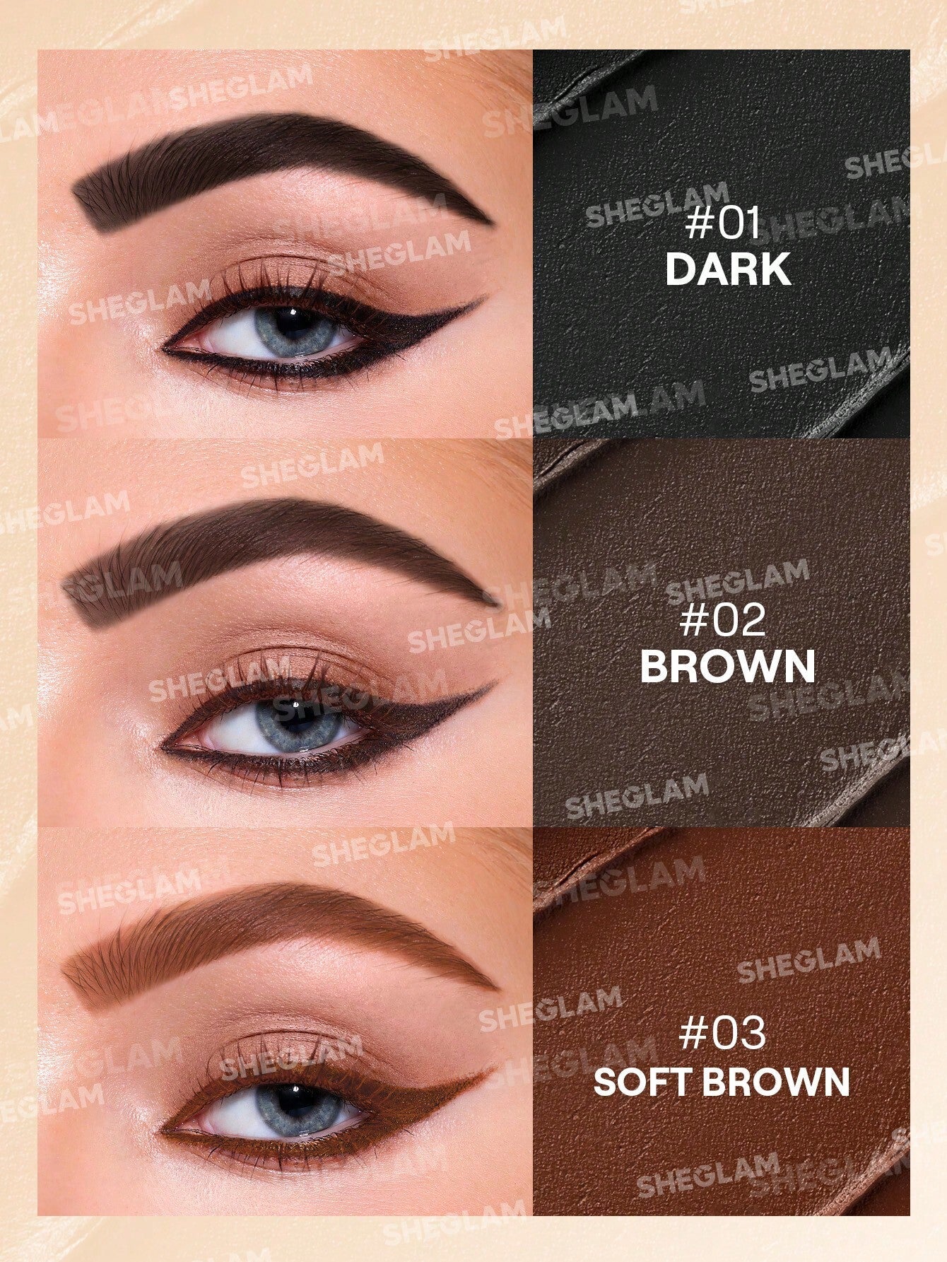 Sheglam streamline brow & eyeliner gel - sheesha