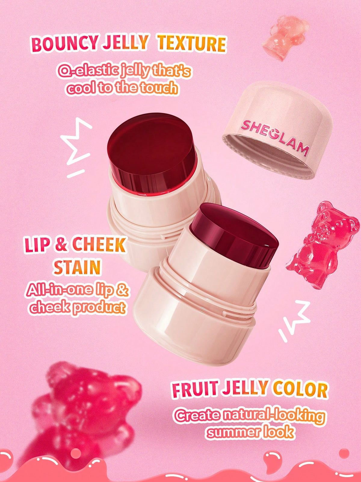 SHEGLAM Jelly Licious Hydrating Lip and Blush Tint