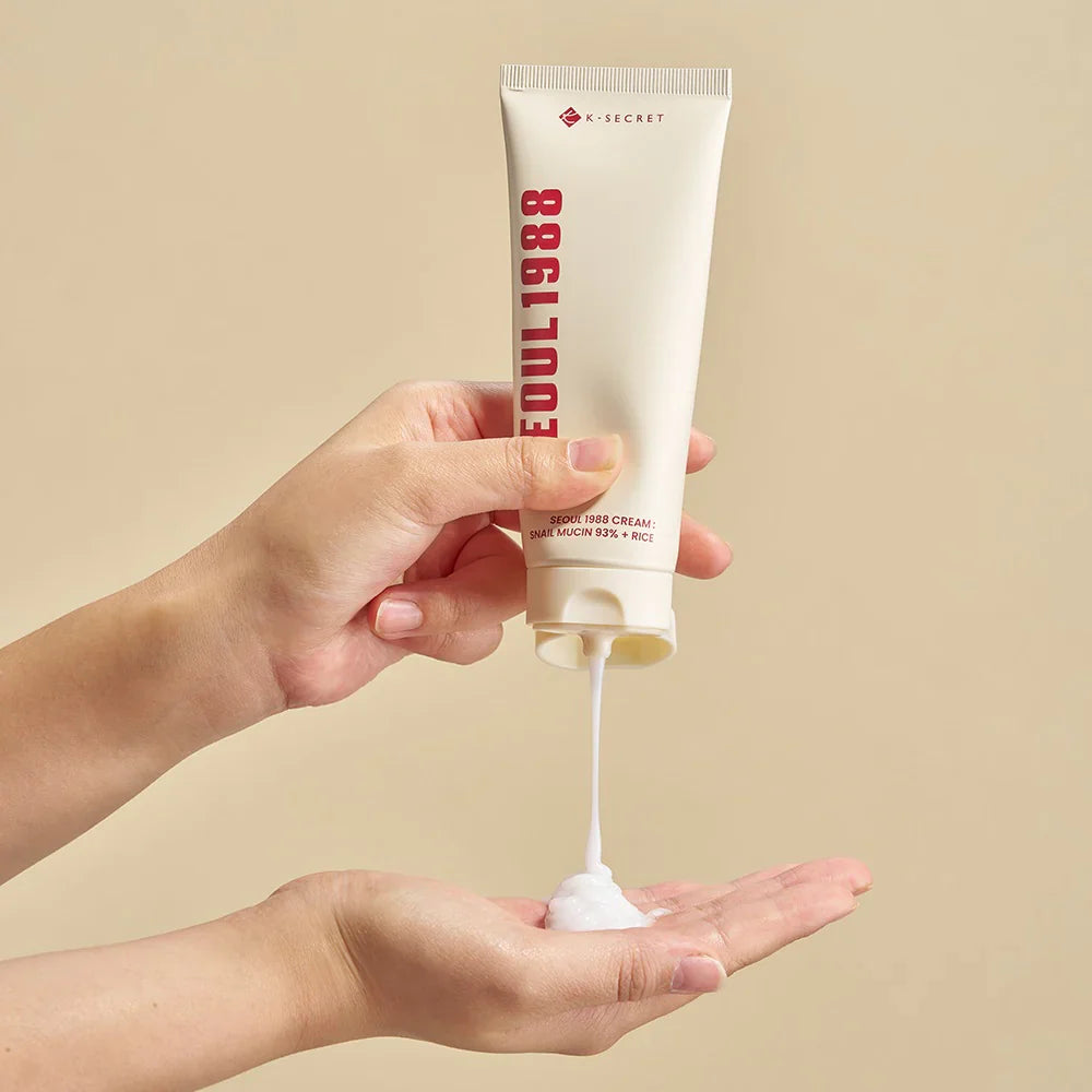 K-Secret Seoul 1988 Snail Mucin 93% + Rice Cream 100ml - sheesha