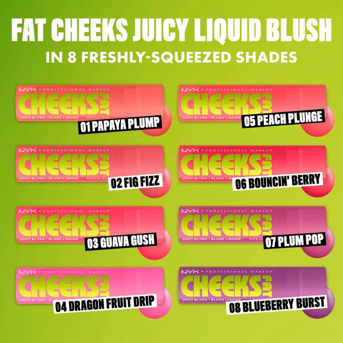 NYX Fat Cheeks Juicy Plump Blush Shades Range - Sheesha
