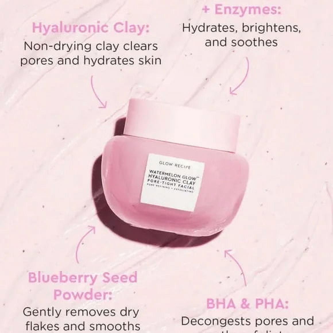 Glow Recipe Watermelon Glow Hyaluronic Clay Pore Tight Facial Mask - sheesha