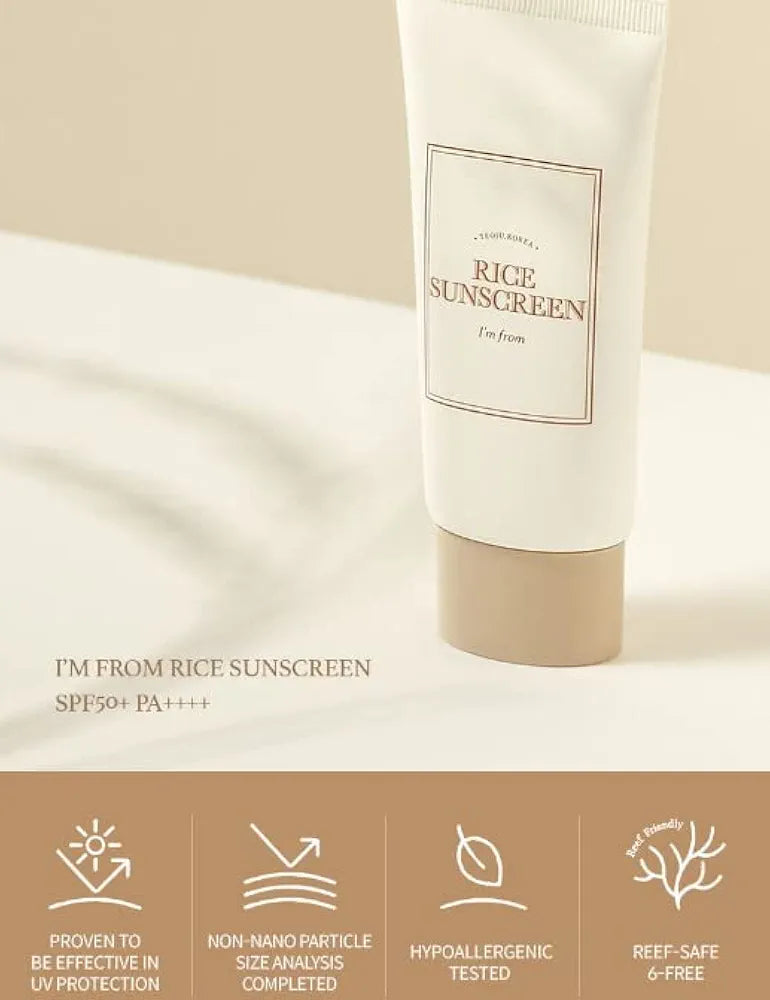 I’m From Rice Sunscreen SPF 50+ PA++++ (50ml) - sheesha