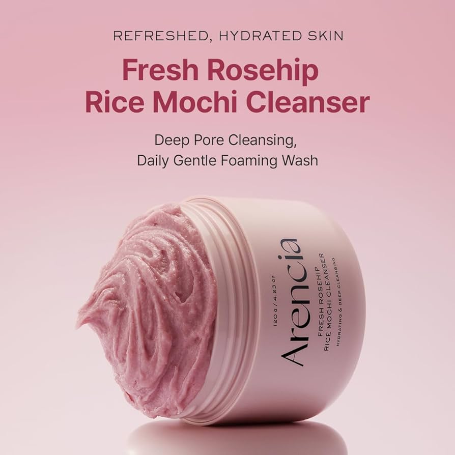 Arencia Fresh Rosehip Rice Mochi Face Cleanser 120g - sheesha