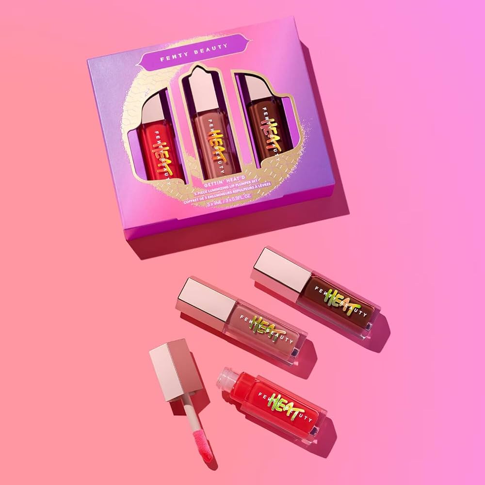 Fenty Beauty Gettin’ Heated Set – 3 Piece Lip Plumper Set