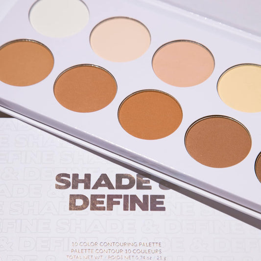 BH Studio Pro Cosmetics Bra Shade and Define - Contouring Palette with 10 Colours - sheesha