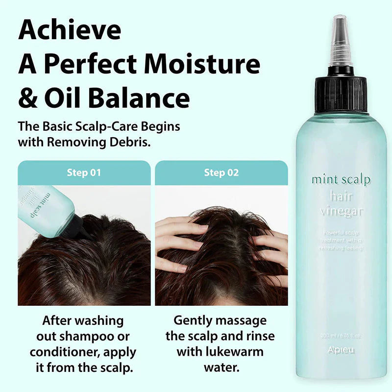 A'PIEU Mint Scalp Hair Vinegar 200ml - sheesha