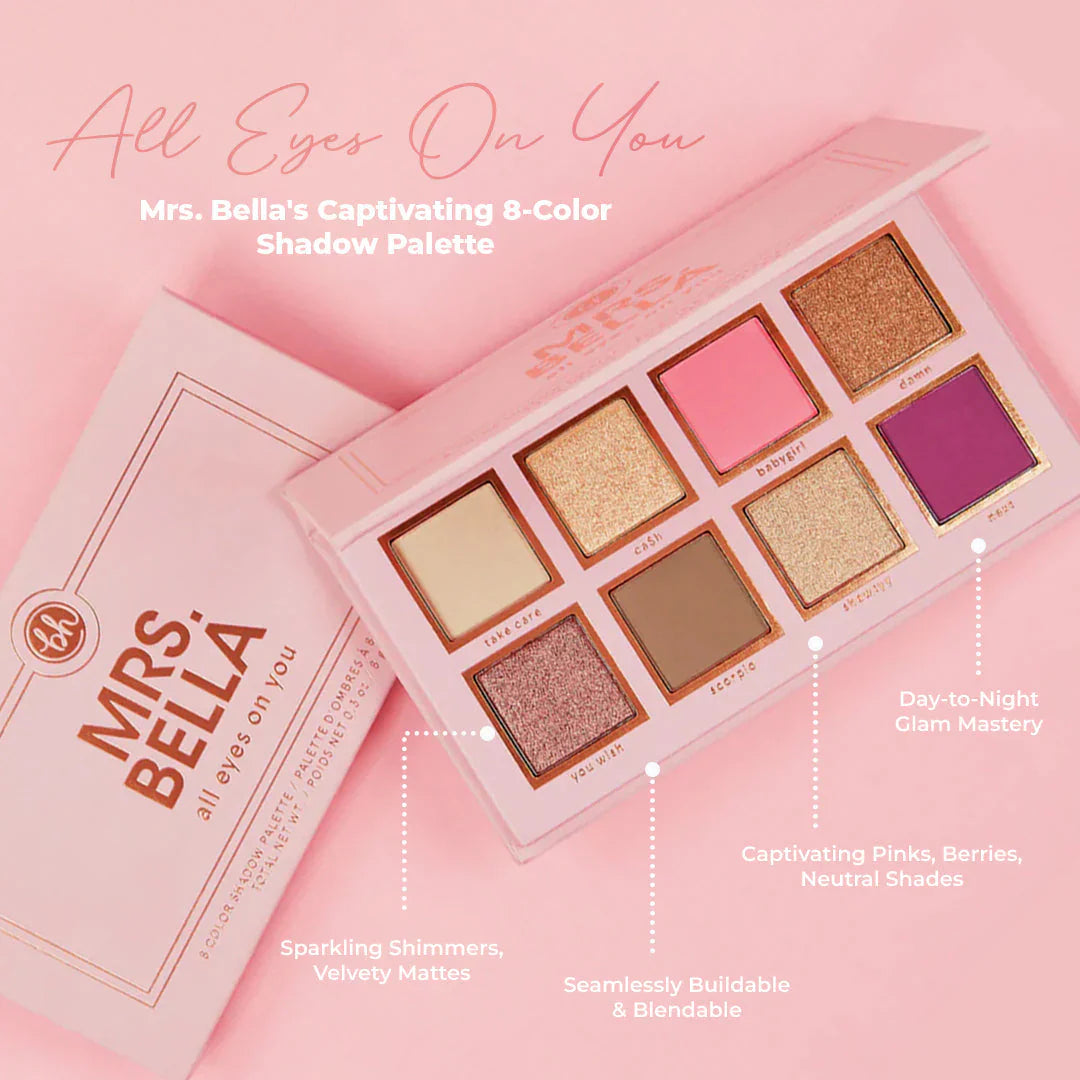 Mrs. Bella All Eyes On You 8 Color Eyeshadow Palette 3 Reviews - sheesha