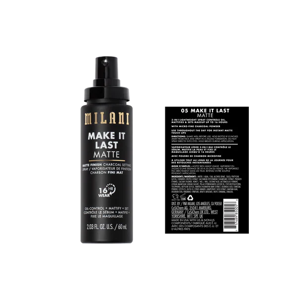 Milani Make It Last Matte Finish Setting Spray 60ml - sheesha