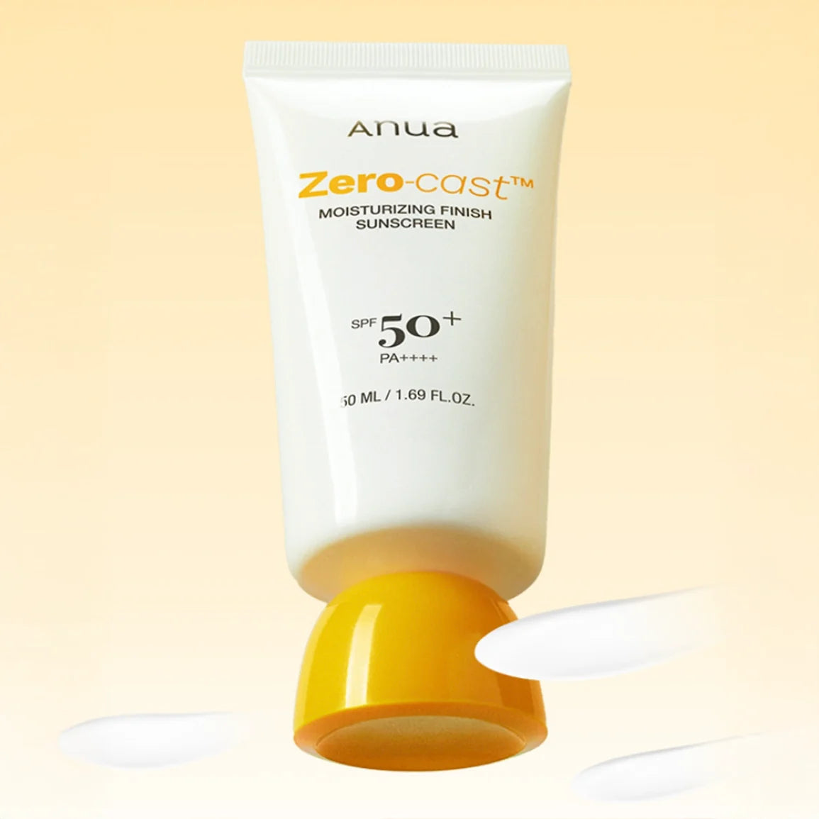 Anua Zero-Cast Moisturising Finish Sunscreen SPF 50+ 50ml