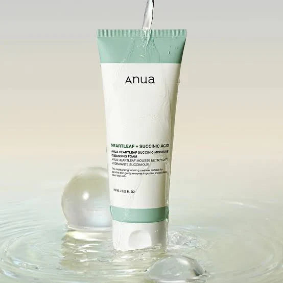 Anua Heartleaf Succinic Moisture Cleansing Foam 150ml - sheesha