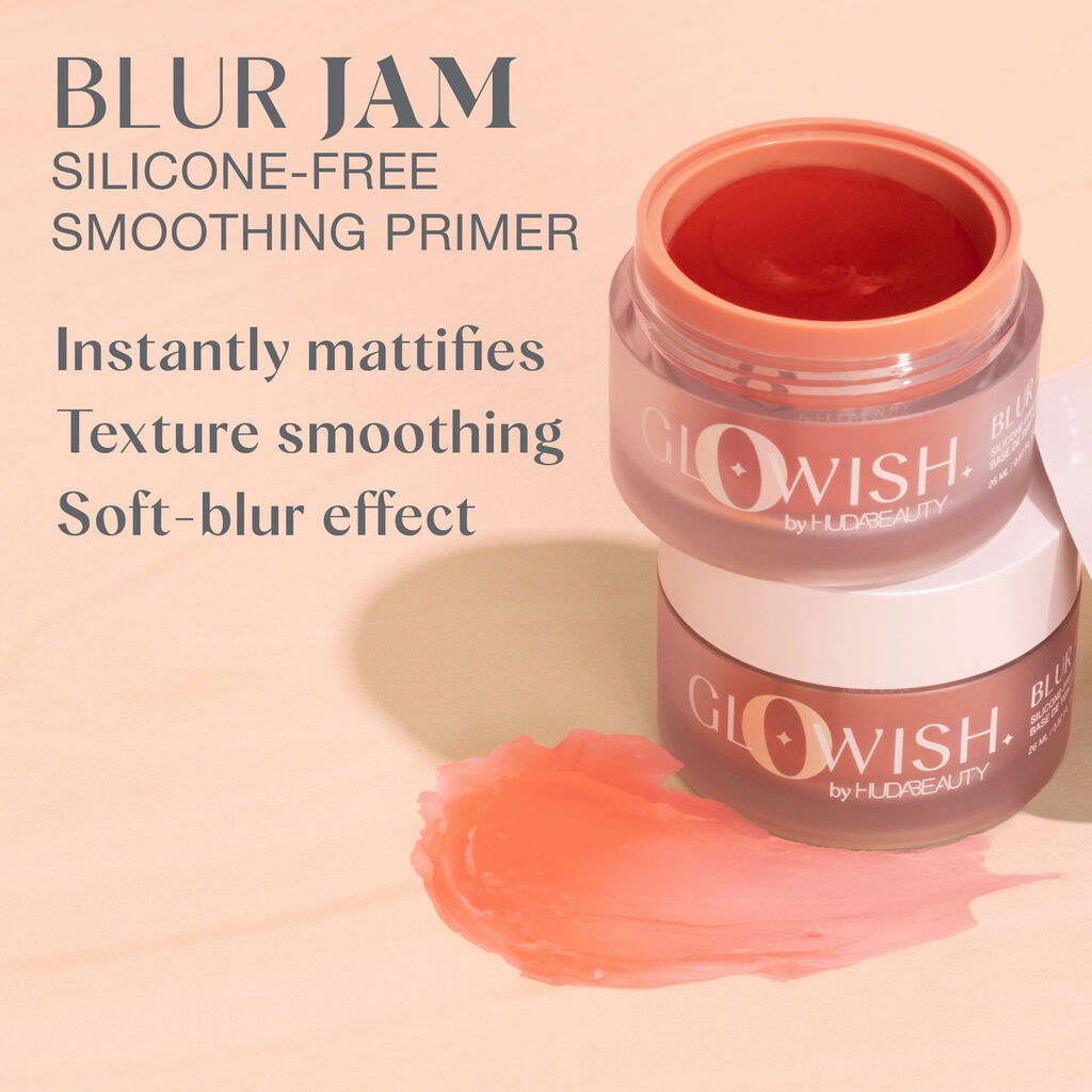 Huda Beauty GloWish Blur Jam Silicone Free Smoothing Primer 26ml - sheesha