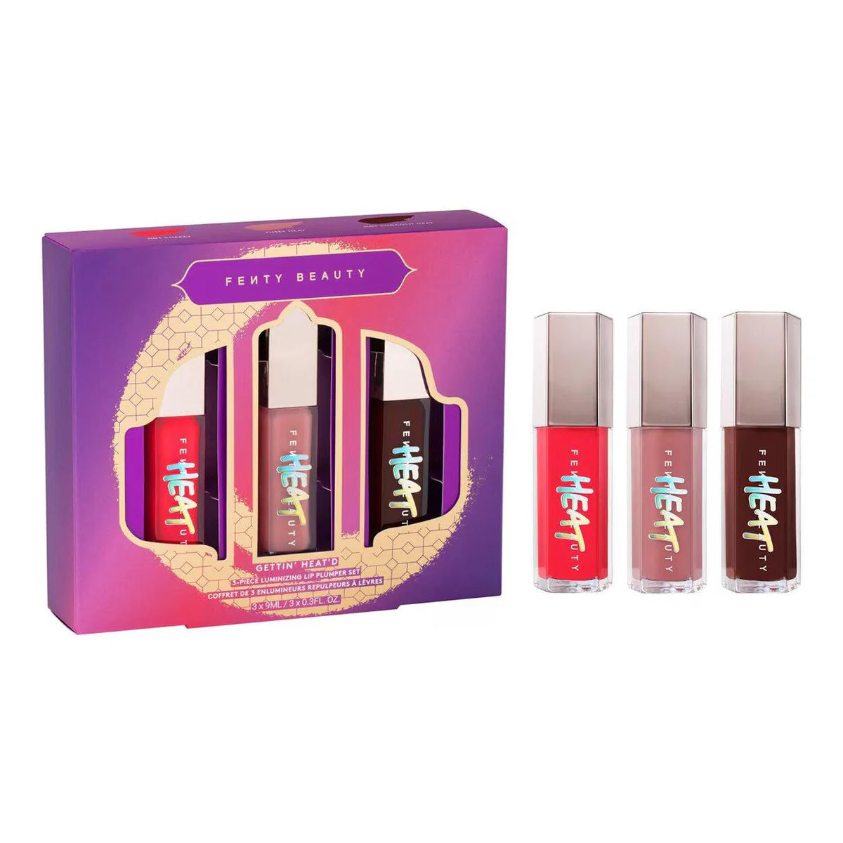 Fenty Gettin Heated 3-Piece Lip Plumper Set - Sheesha