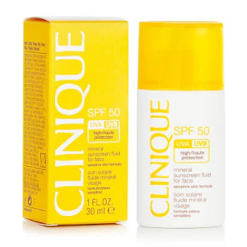 Clinique Mineral Sunscreen Fluid For Face SPF50 30ml - sheesha